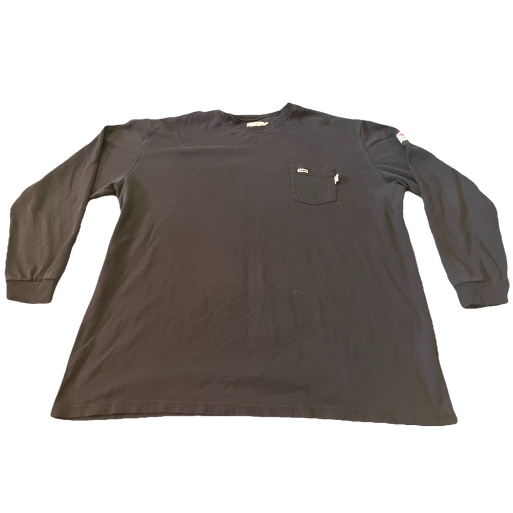 TYNDALE FR Shirt Long Gray FRMC Long Sleeve Crew Neck 3XL Cal 9 Cat 2